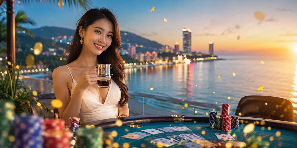 Khung cảnh nghỉ dưỡng Phú Quốc nơi người dùng thư giãn và chơi jackpot trực tuyến